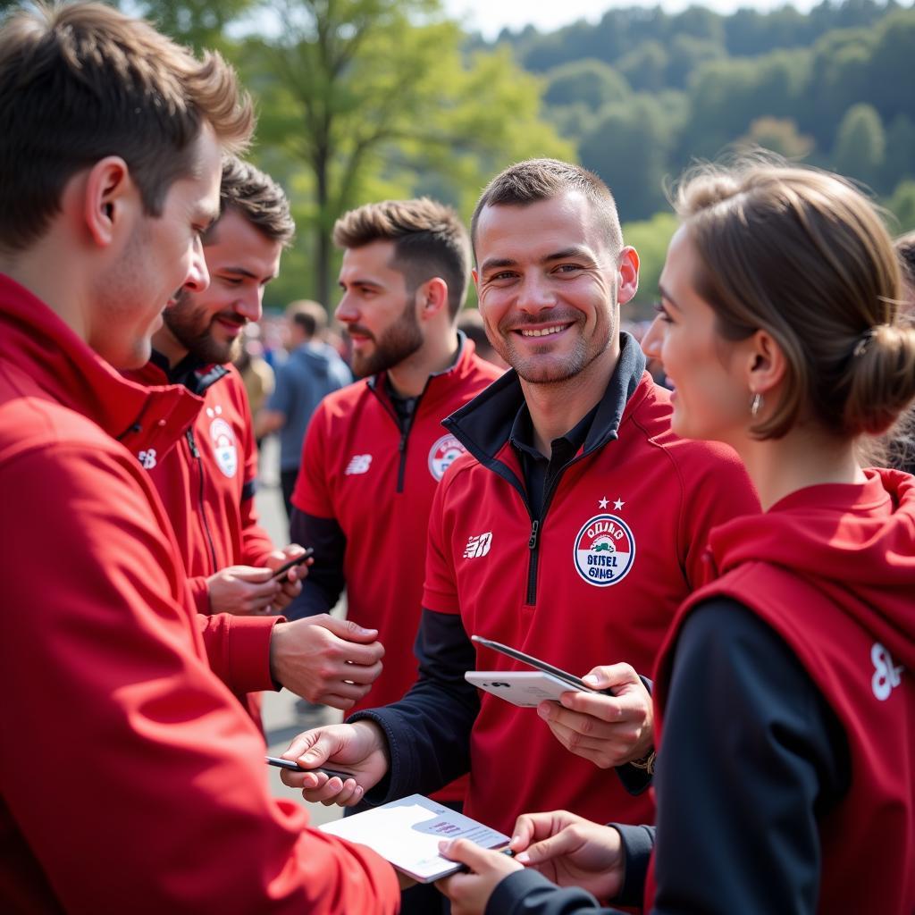 Bayer Leverkusen Fans in Donaueschingen