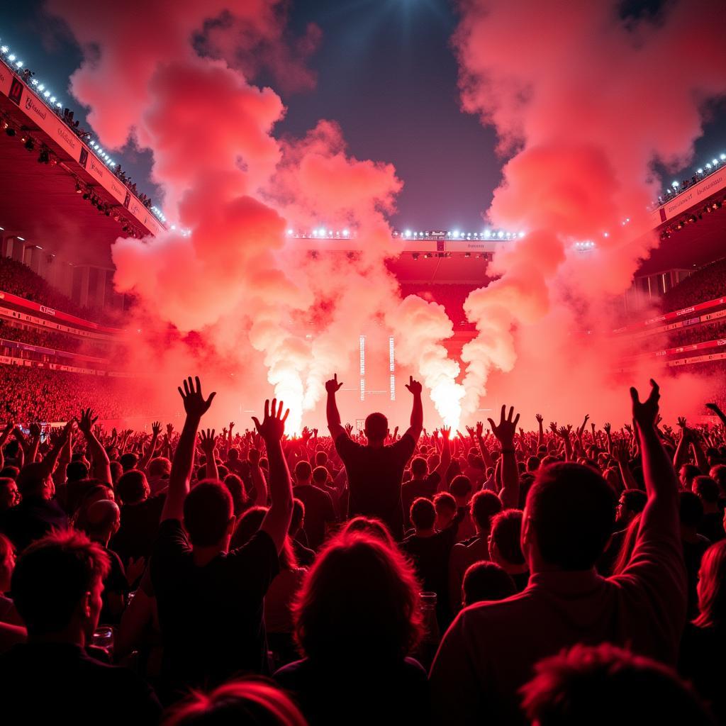 Bayer Leverkusen und Eintracht Frankfurt Fans & Atmosphäre