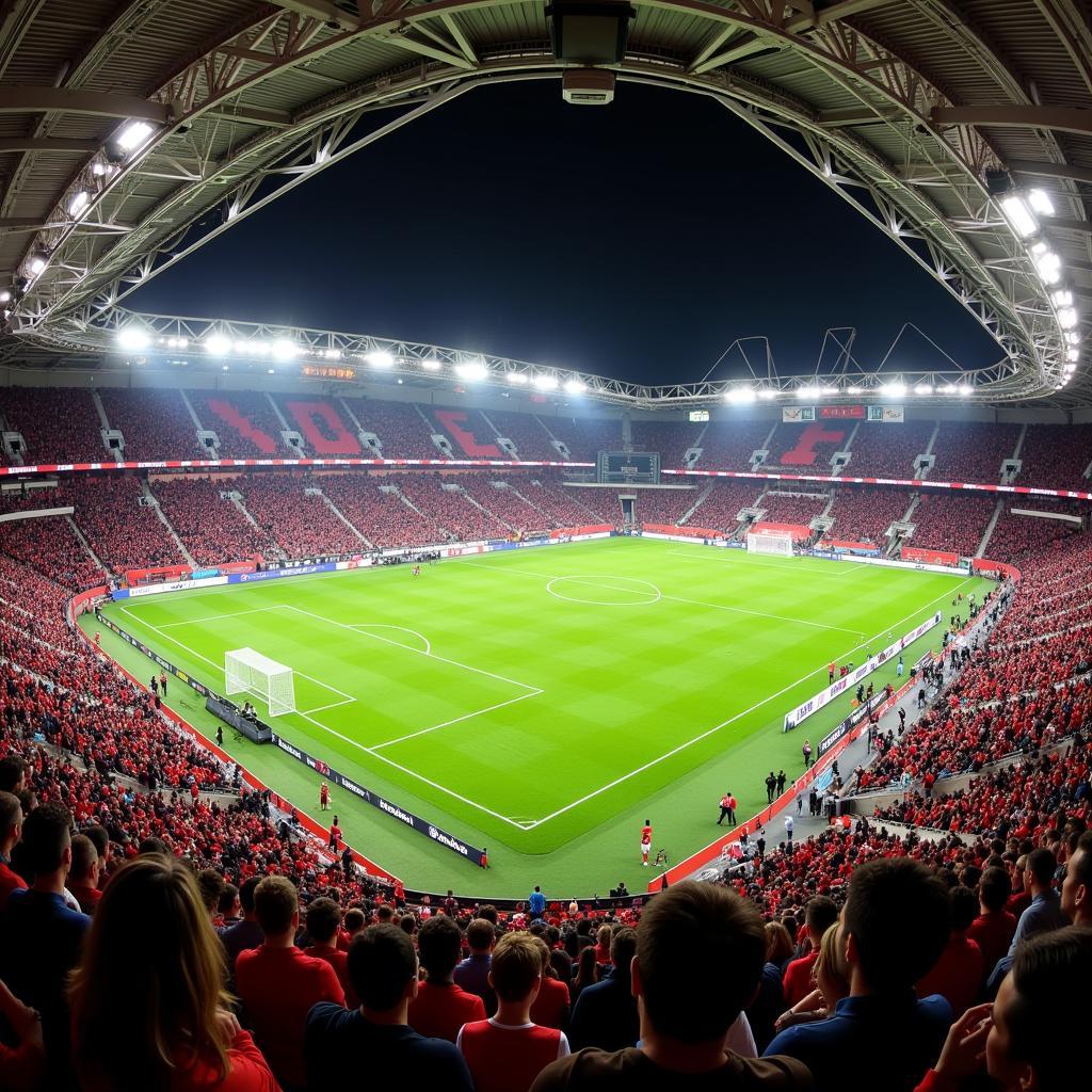 Bayer Leverkusen spielt in der Esprit Arena