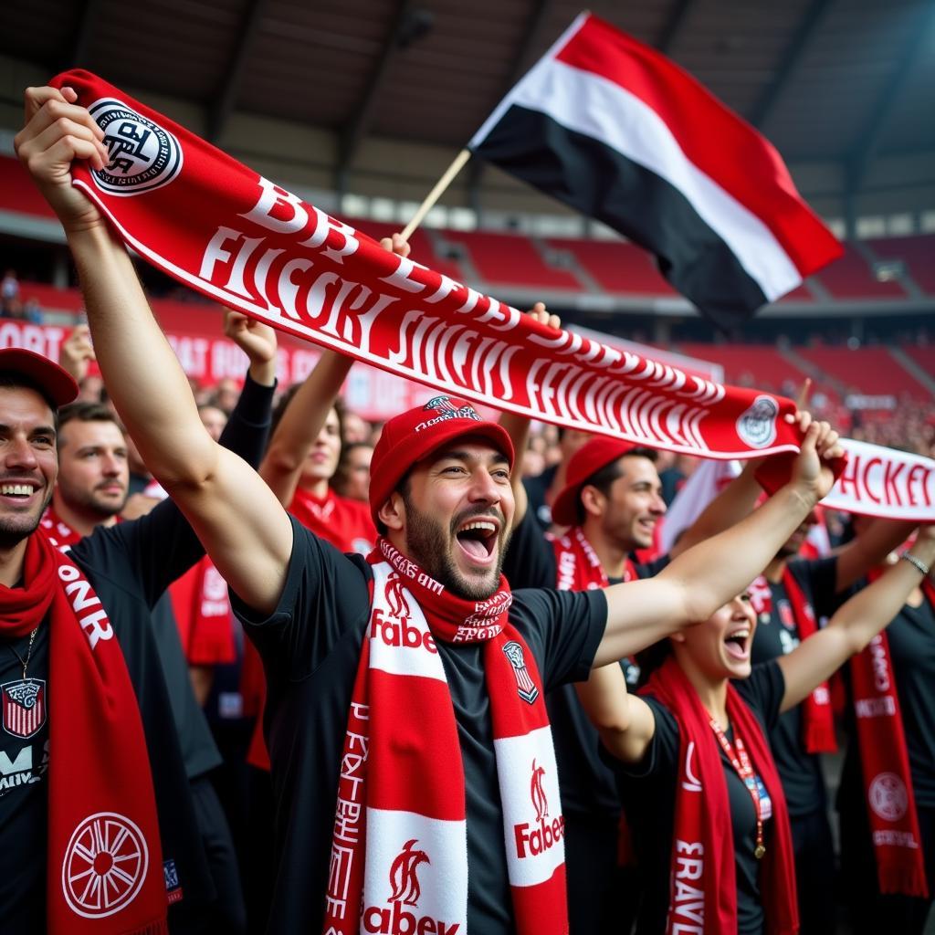 Bayer Leverkusen Fans in der BayArena