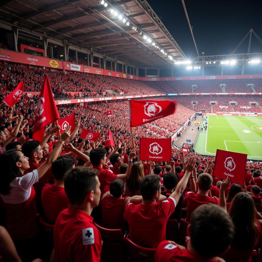 Bayer Leverkusen Fans kehren in die BayArena zurück