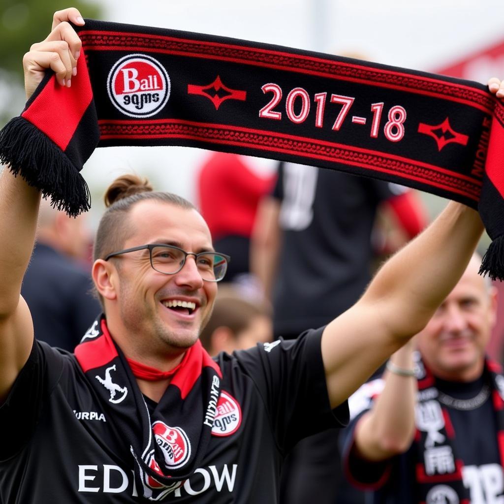 Bayer Leverkusen Fanschal - Auswärtsspiel 2017/18