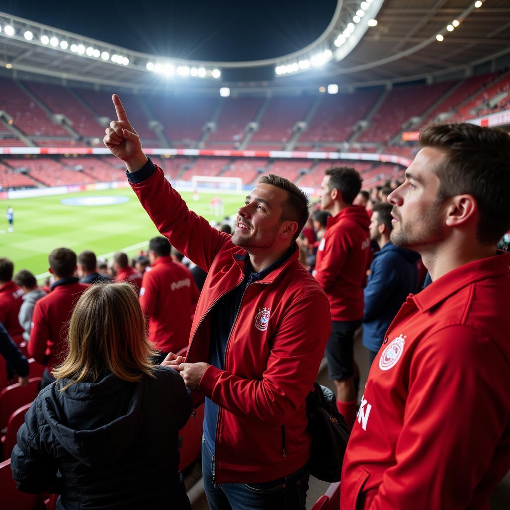 Bayer Leverkusen FDA Fans im Stadion