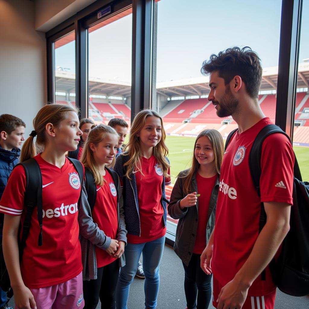 Bayer Leverkusen Ferienkurse Besuch BayArena