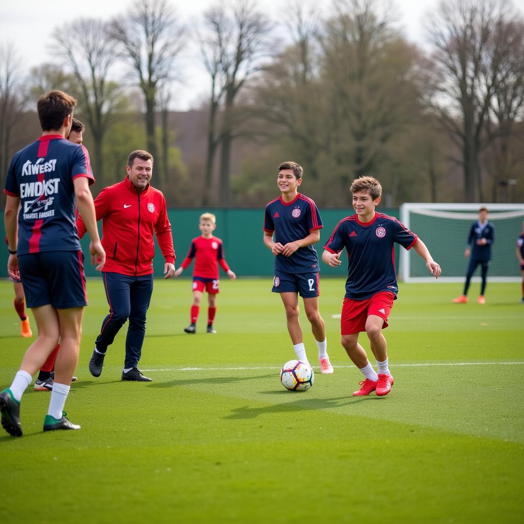 Bayer Leverkusen Ferienkurse Trainingseinheit