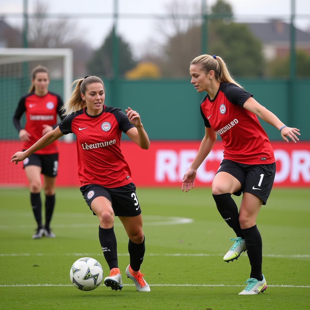 Bayer Leverkusen Frauen Facebook: Trainingseinheit der Werkselfen