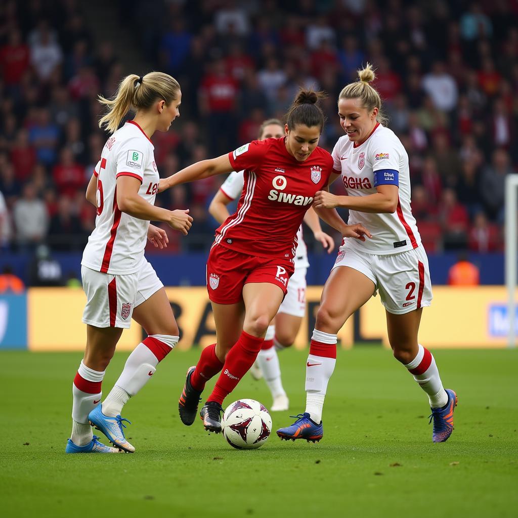 Bayer Leverkusen Frauen Spielbericht: Actionreiche Szenen vom Spielfeld