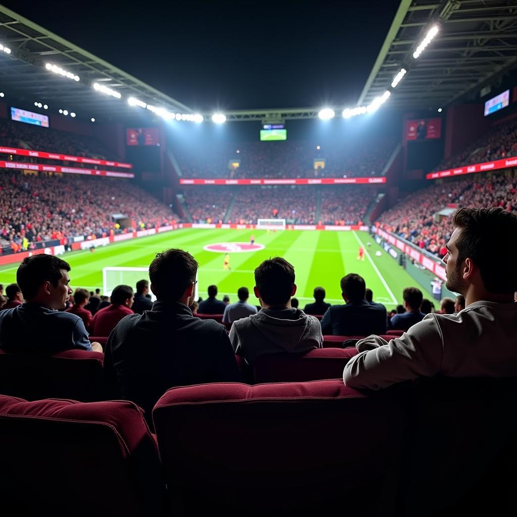 Bayer Leverkusen gegen Bergamo Live Übertragung: Fans im Stadion und vor dem Fernseher