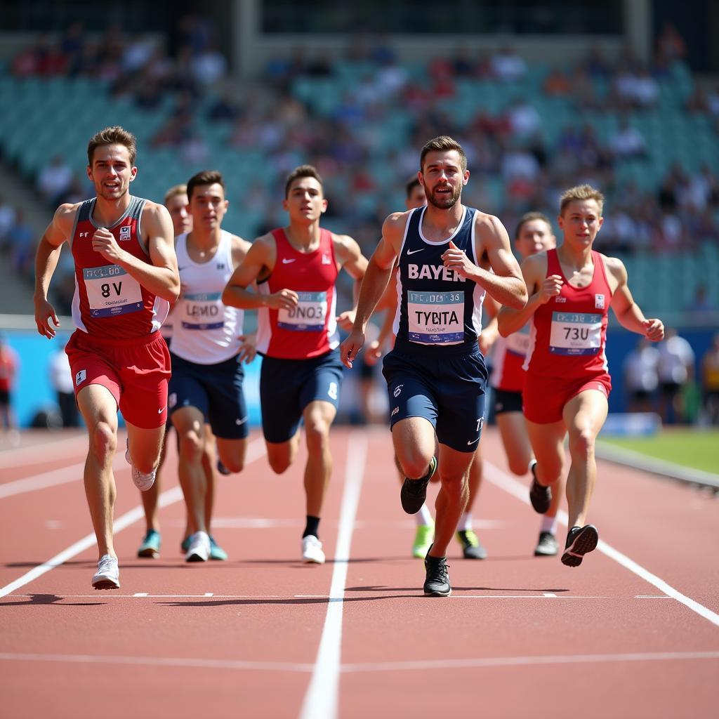 Wettkampf der Leichtathleten von Bayer Leverkusen