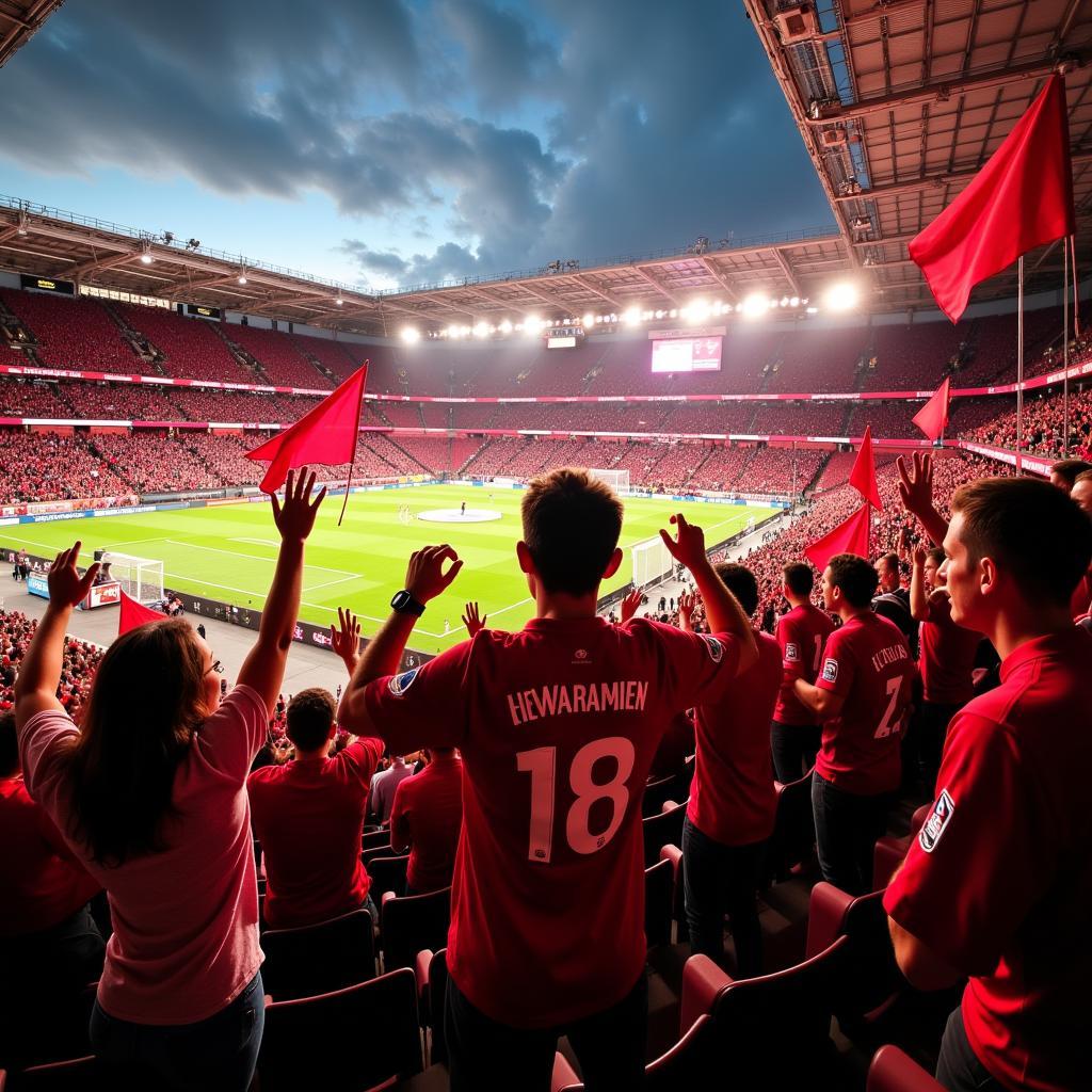 Bayer Leverkusen Lieder: Fans singen in der BayArena