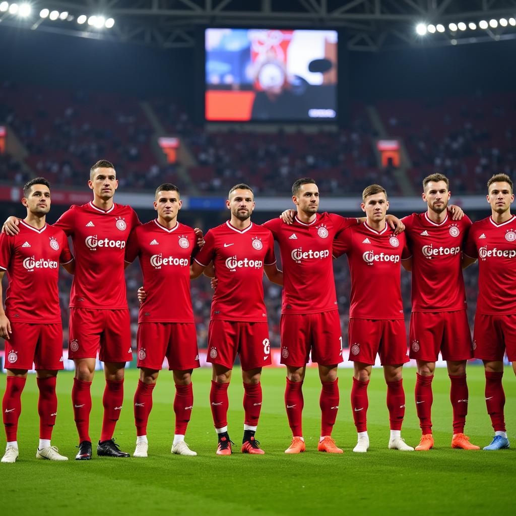 Die Mannschaft von Bayer Leverkusen in der Saison 2018/2019