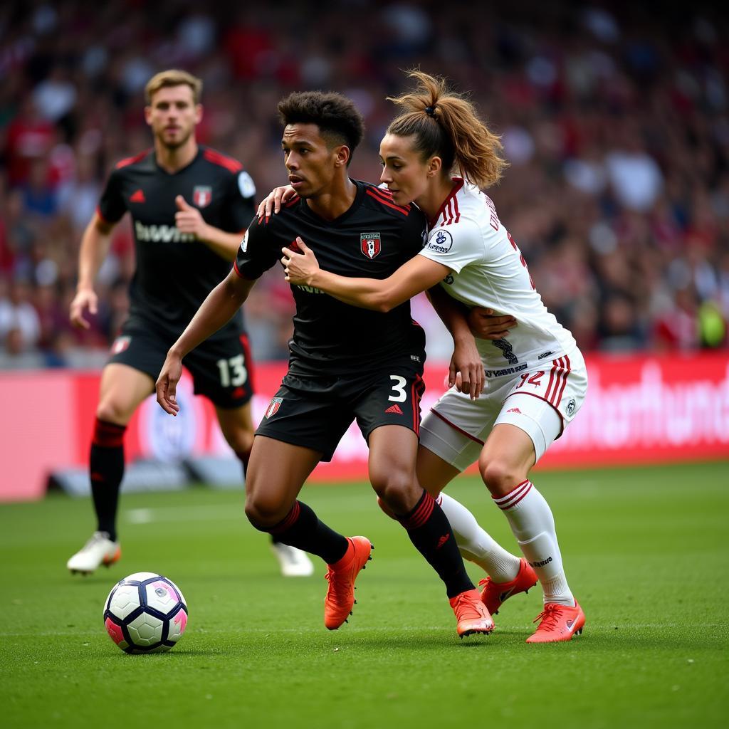 Bayer Leverkusen gegen SC Paderborn in der BayArena am 17. August