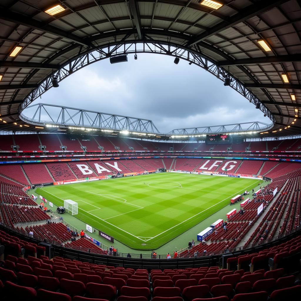 Die BayArena in Leverkusen