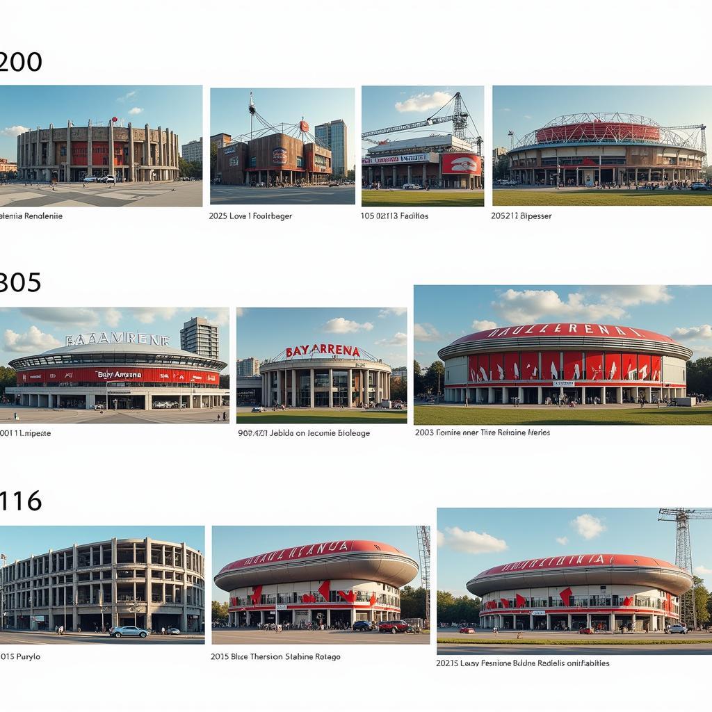 Entwicklung des Bayer Leverkusen Stadions