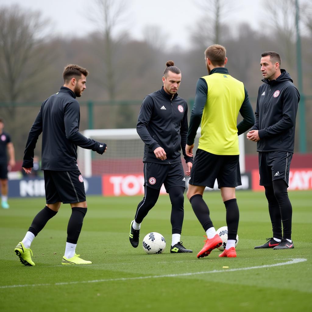 Bayer Leverkusen Trainingseinheit