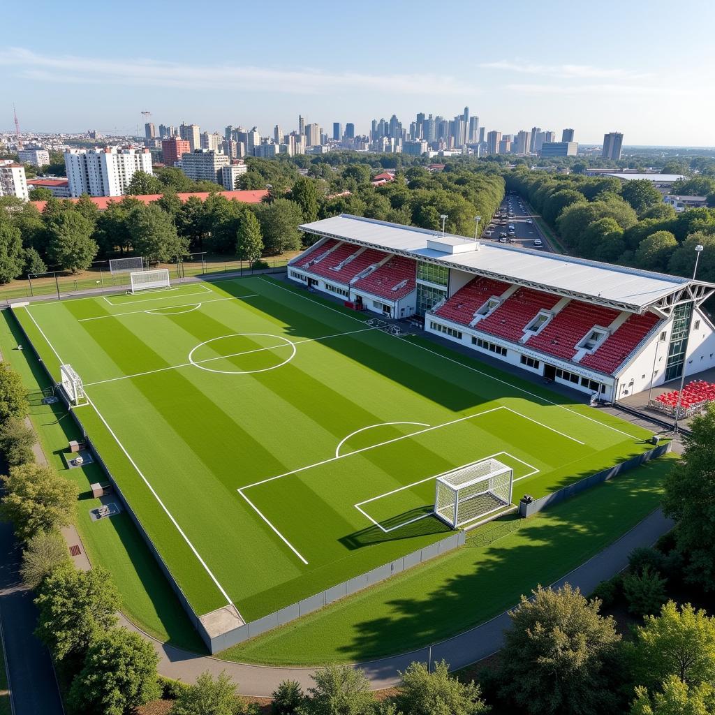 Trainingsgelände von Bayer 04 Leverkusen am Büchelter Hof