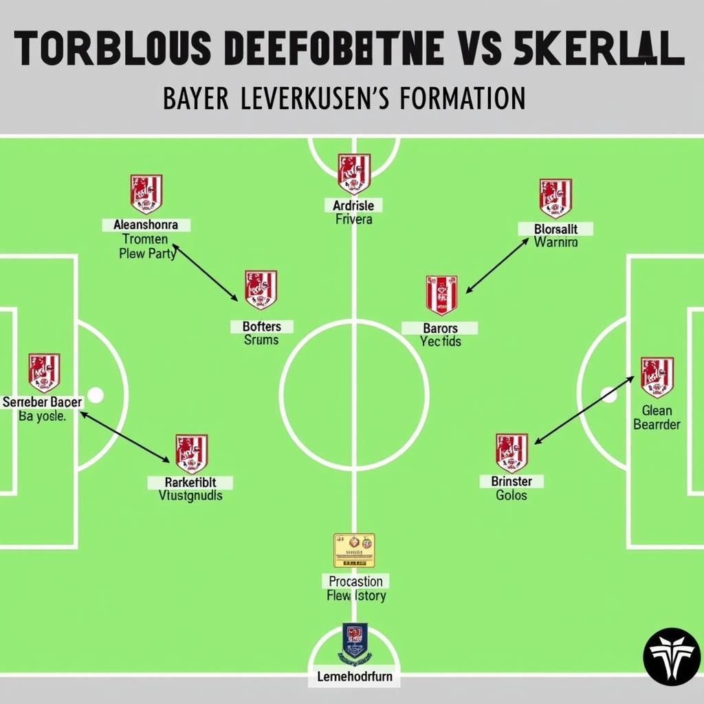 Taktische Aufstellungen von Bayer Leverkusen und VfB Stuttgart