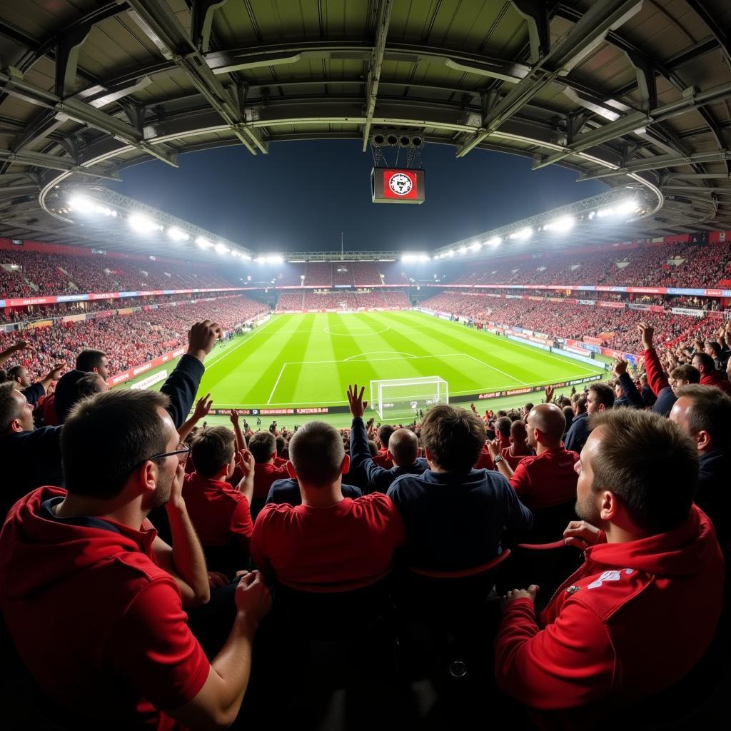 Public Viewing Bayer Leverkusen gegen Werder Bremen