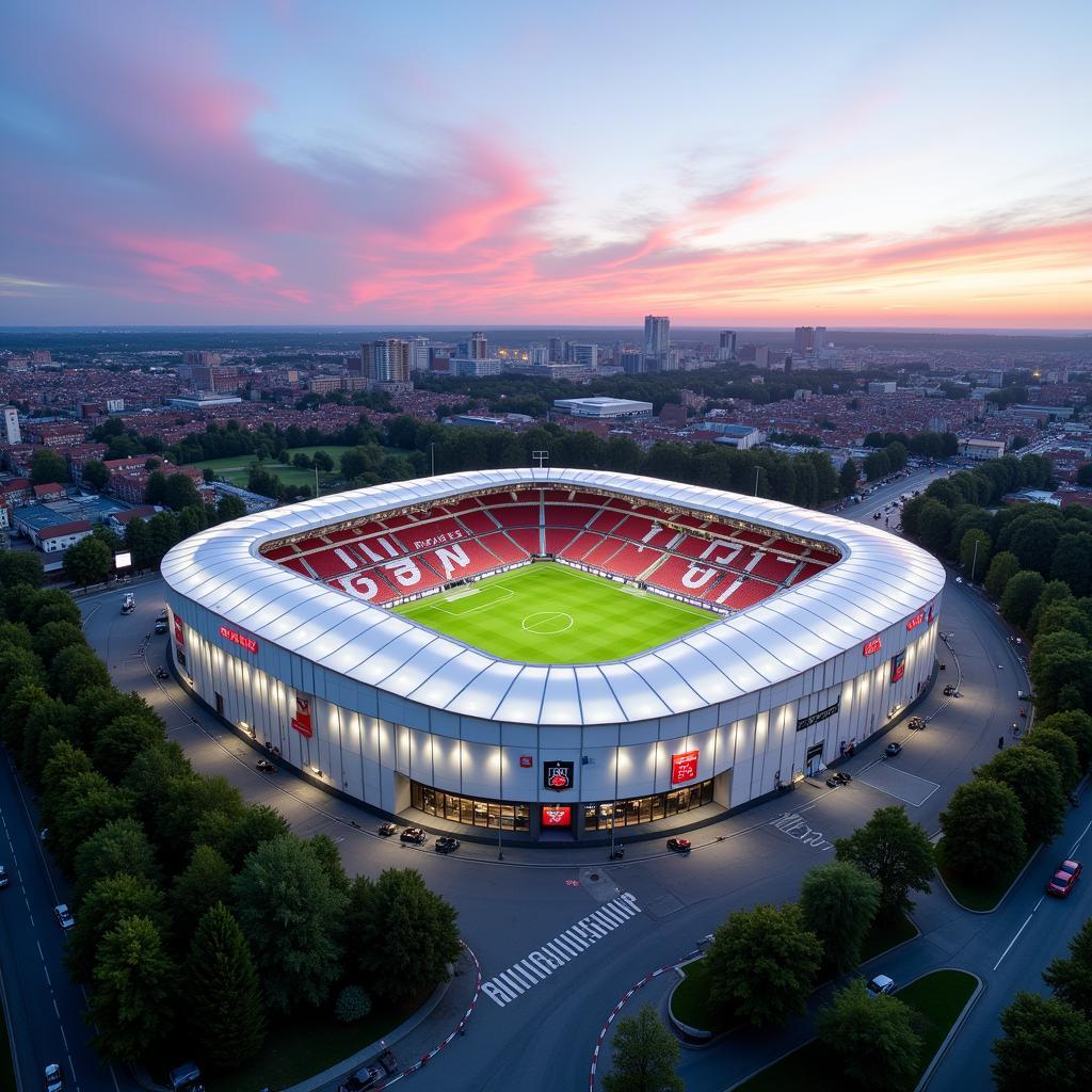 Bayer Leverkusen Wiesdorf: Die BayArena im Herzen der Stadt