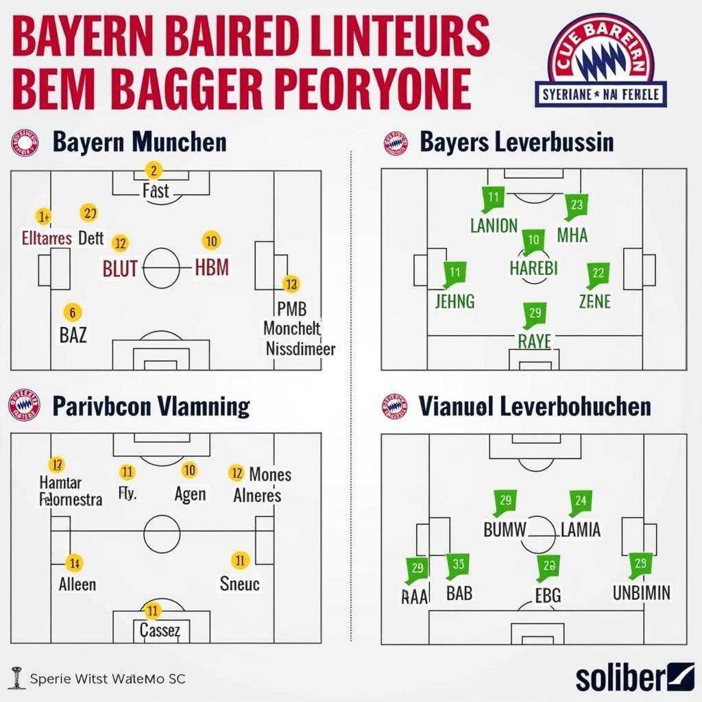 Historische Aufstellungen Bayern Leverkusen