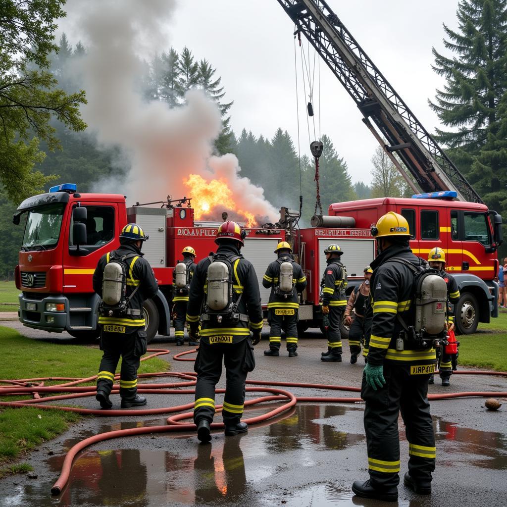 Ausbildung der Berufsfeuerwehr Leverkusen