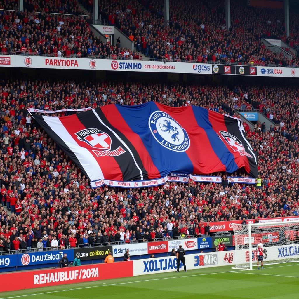 Fans beider Mannschaften im Stadion