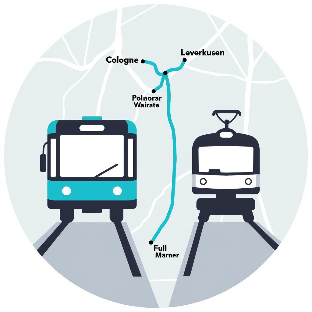Bus und Bahn Kombination Köln Leverkusen