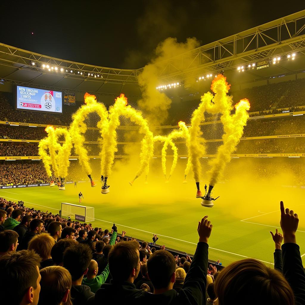 Fan-Choreografie BVB gegen Bayer Leverkusen