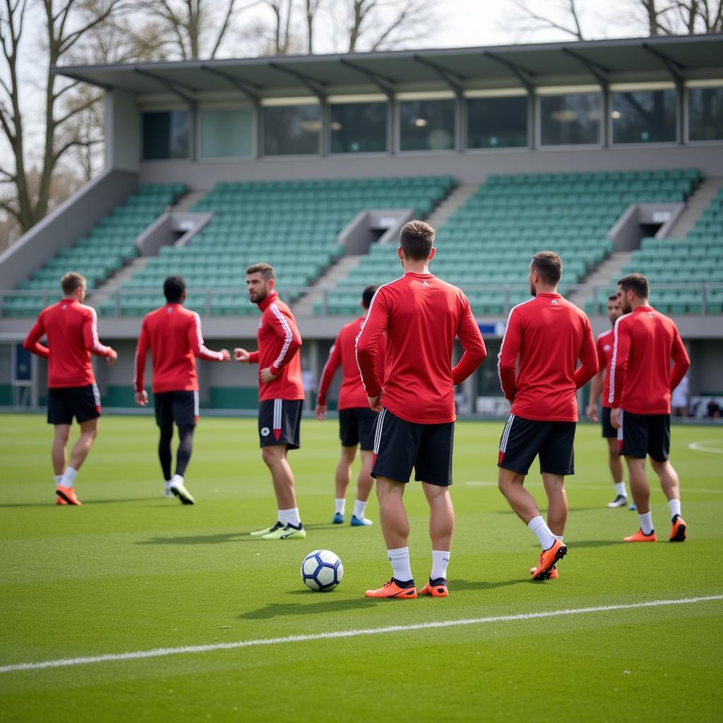 Champions League Vorbereitungen bei Bayer Leverkusen