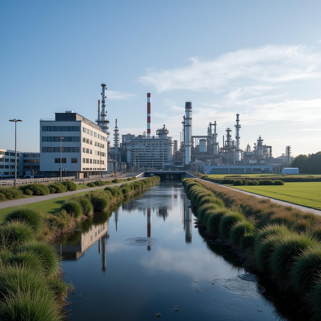 Produktionsanlagen im Chempark Leverkusen.