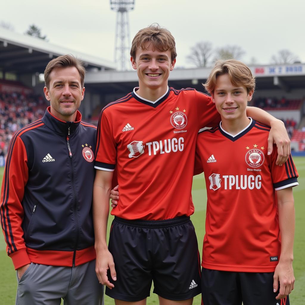 Christian Schmidt in der Jugend von Bayer Leverkusen