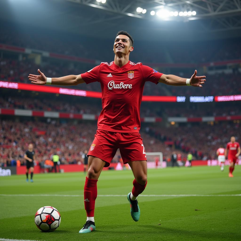 Cristiano Ronaldo im Bayer Leverkusen Trikot - eine Wunschvorstellung