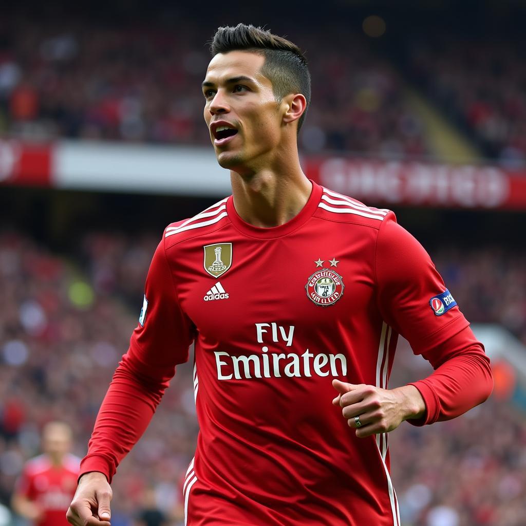 Cristiano Ronaldo im Trikot von Bayer 04 Leverkusen - Ein Traum der Fans