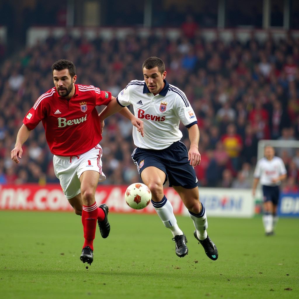 Bayer Leverkusen im DFB-Pokal Finale 2002