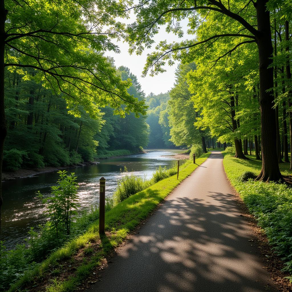 Naturerlebnis auf der Dhünntalbahn in Leverkusen