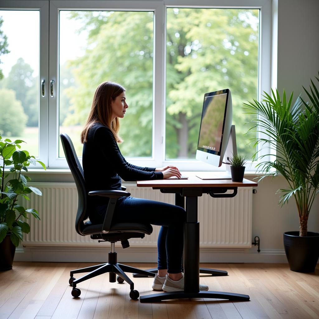 Ergonomische Arbeitsplatte im Homeoffice in Leverkusen