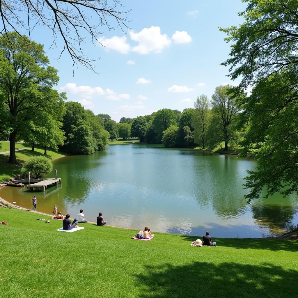 Entspannung am Escher See Leverkusen