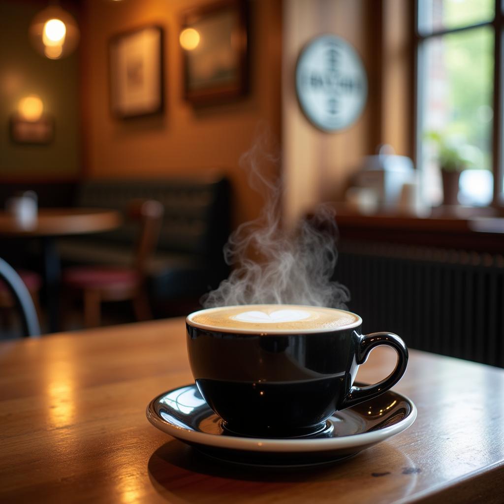 Espresso Tasse in einem Leverkusener Café