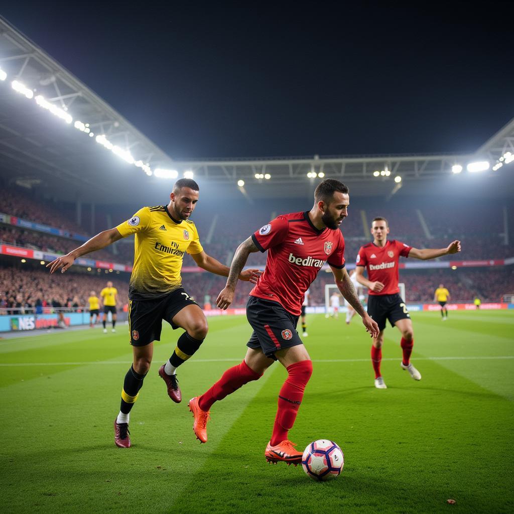 Historische Begegnung Essen vs Leverkusen