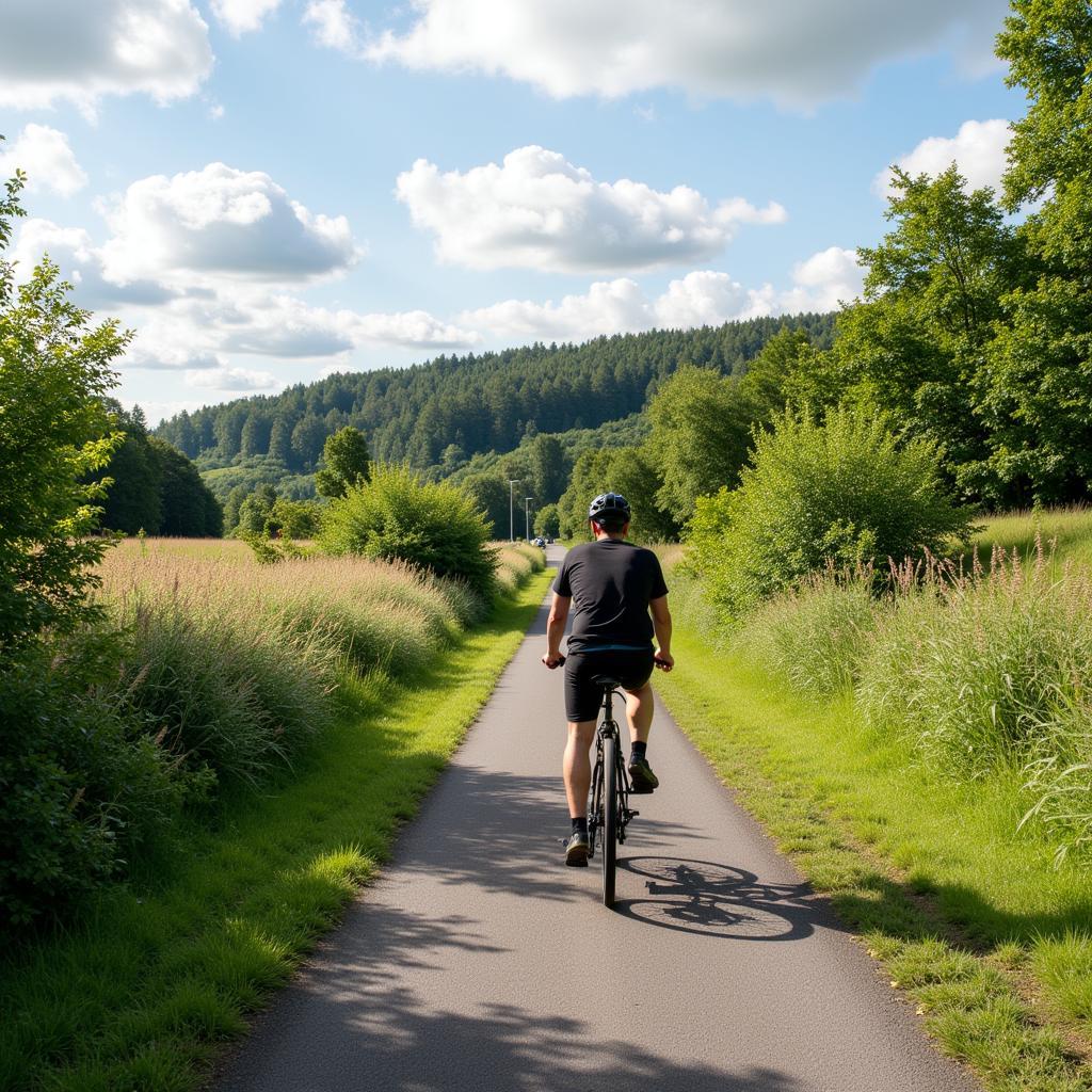 Fahrradfahren in Leverkusen:  Vom Kölnikum zum Schützenplatz