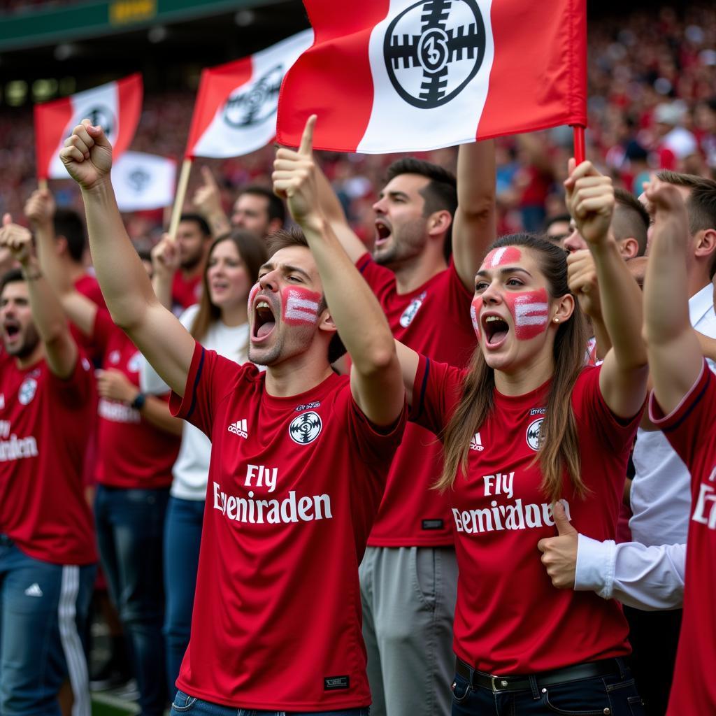 Fan-Gesänge bei Bayer Leverkusen