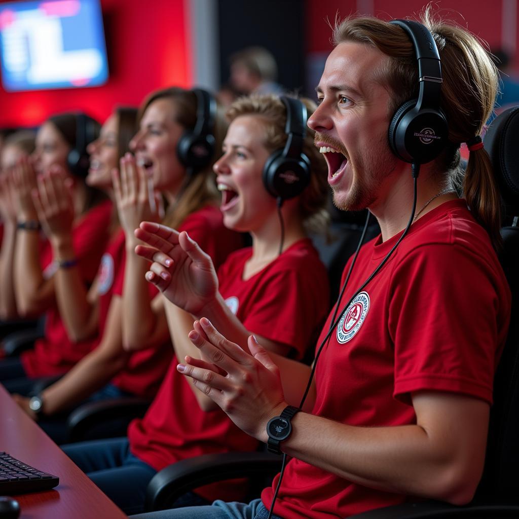 Fan hört Radio Bayer Leverkusen