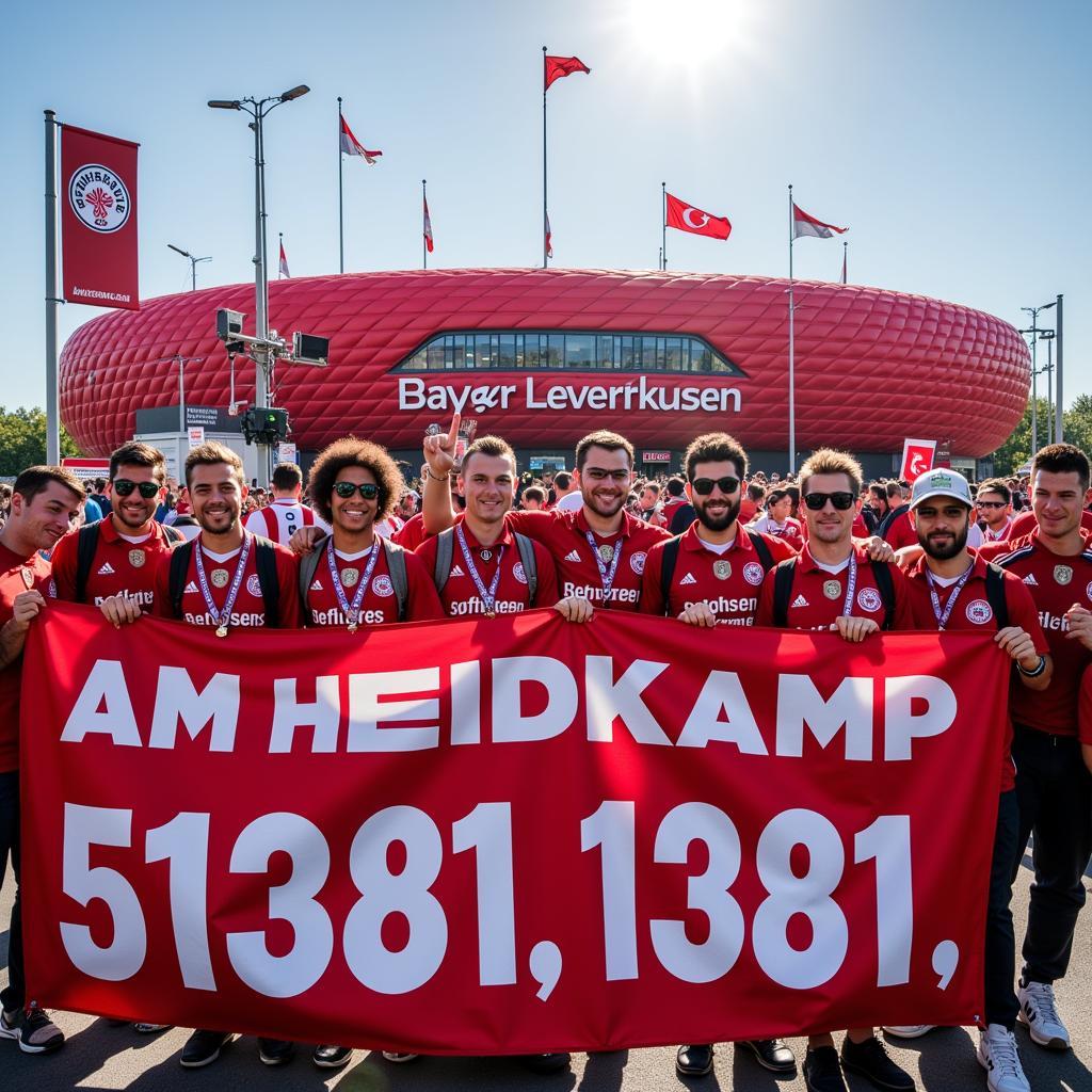 Fans am Heidkamp Leverkusen