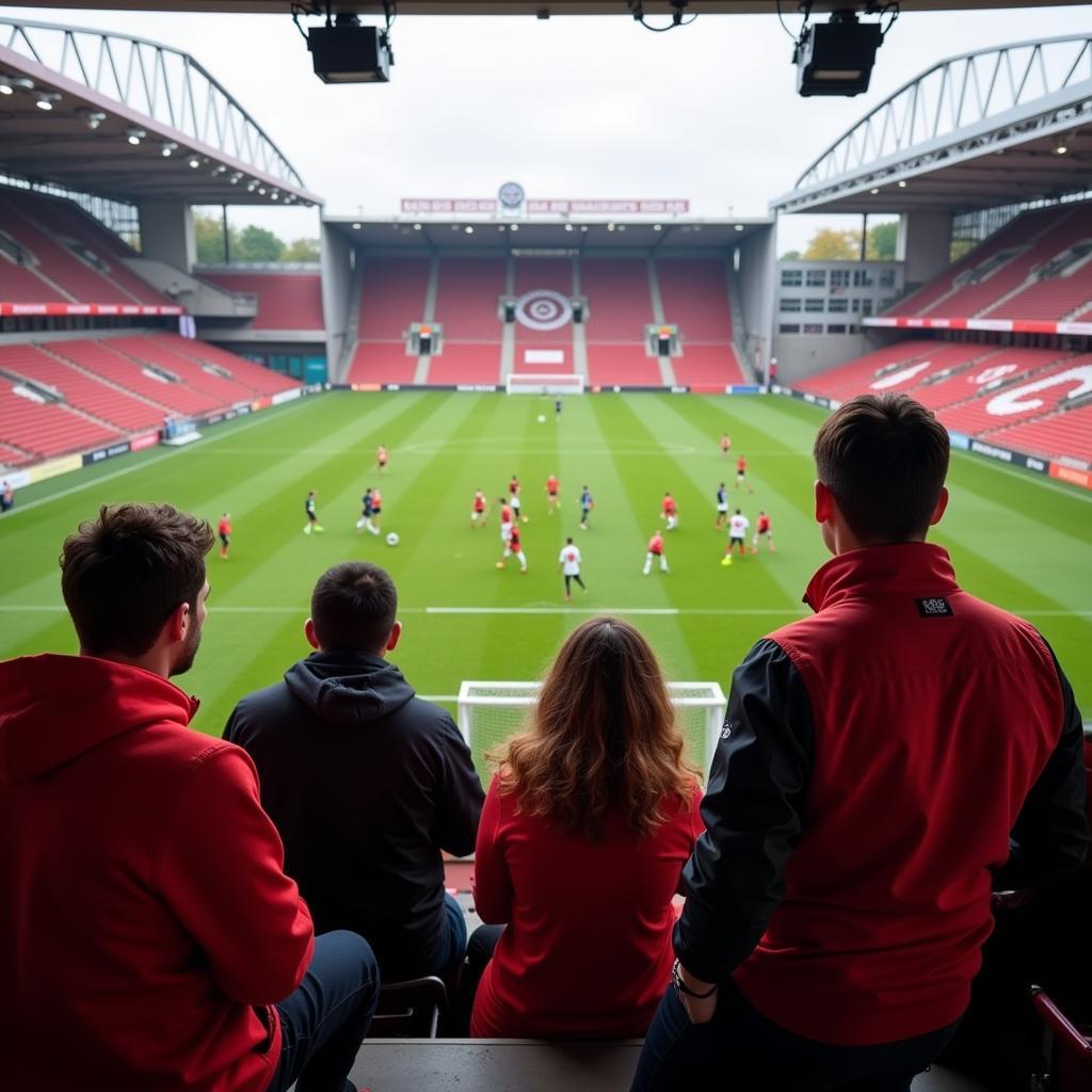 Fans besuchen das Training am Kurtekotten