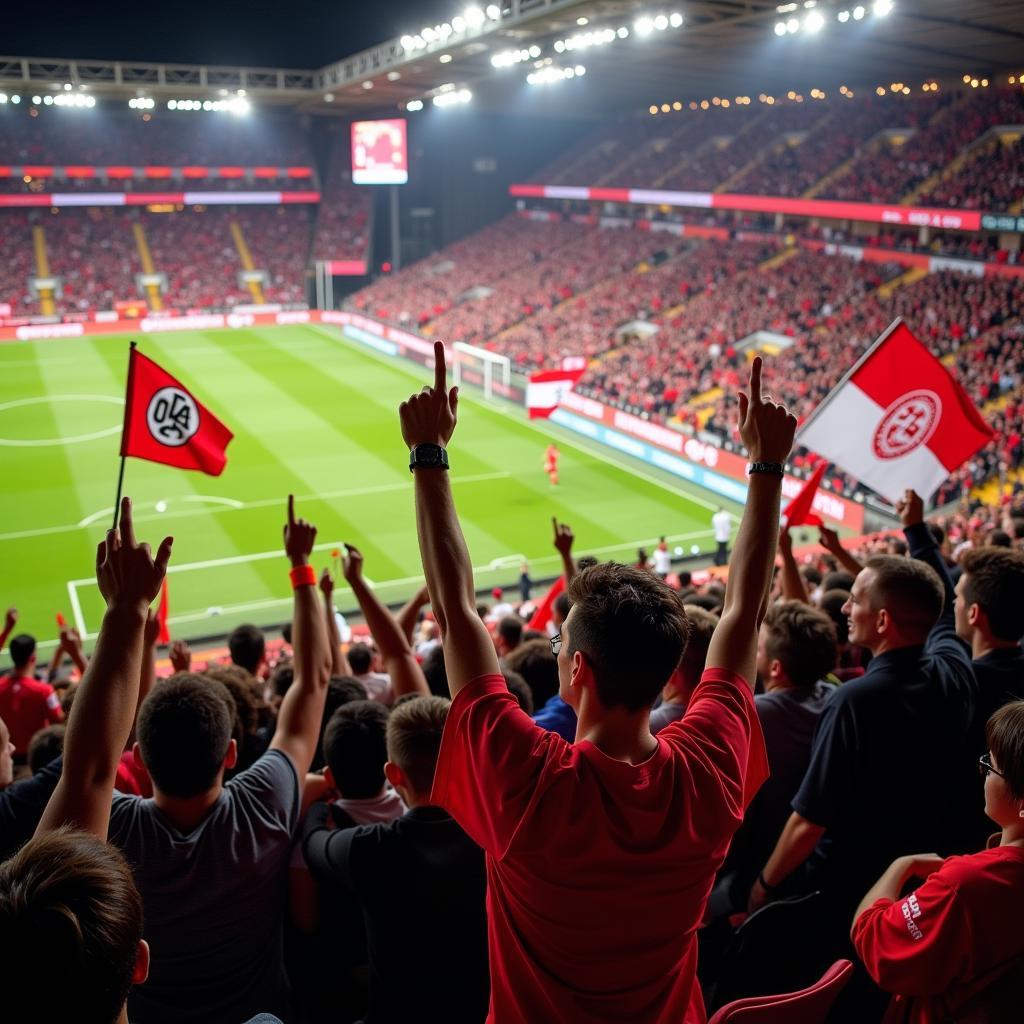 Fans am Quettinger Feld Leverkusen