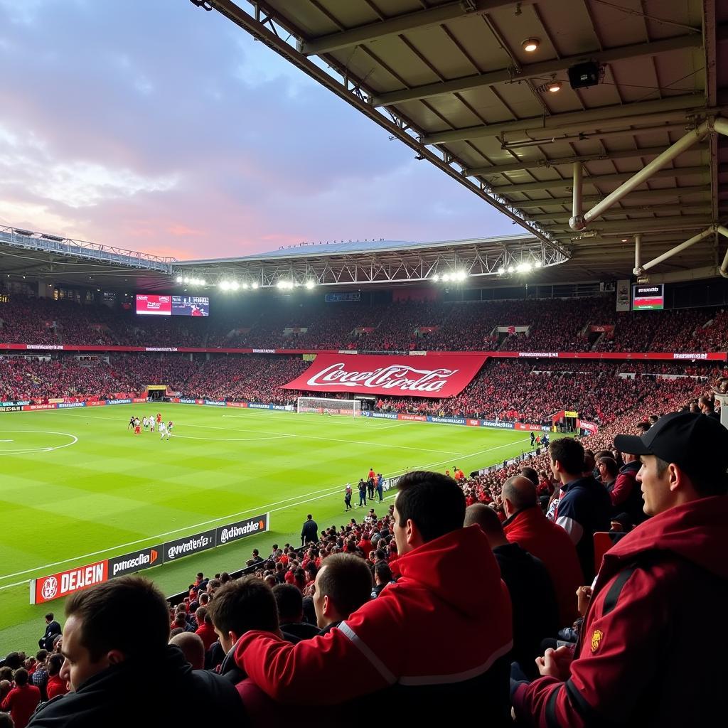 Die Fans von Bayer Leverkusen am 4. März 2017: Leidenschaft und Unterstützung.