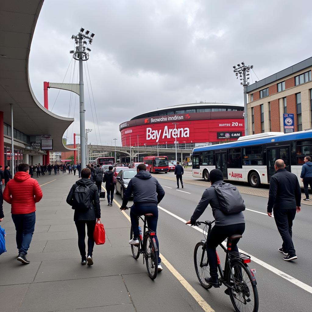 Fans Bayer Leverkusen BayArena Anreise