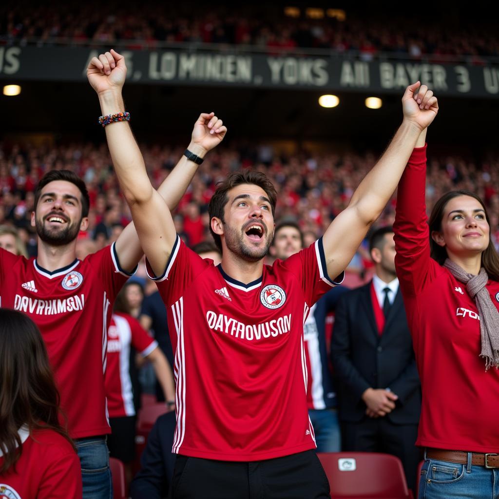 Die Jubelnden Massen: Bayer Leverkusen Fans feiern die ungeschlagene Serie ihres Teams