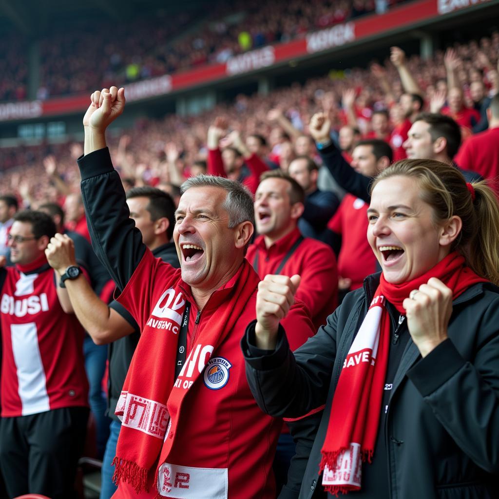 Fans von Bayer Leverkusen 2017