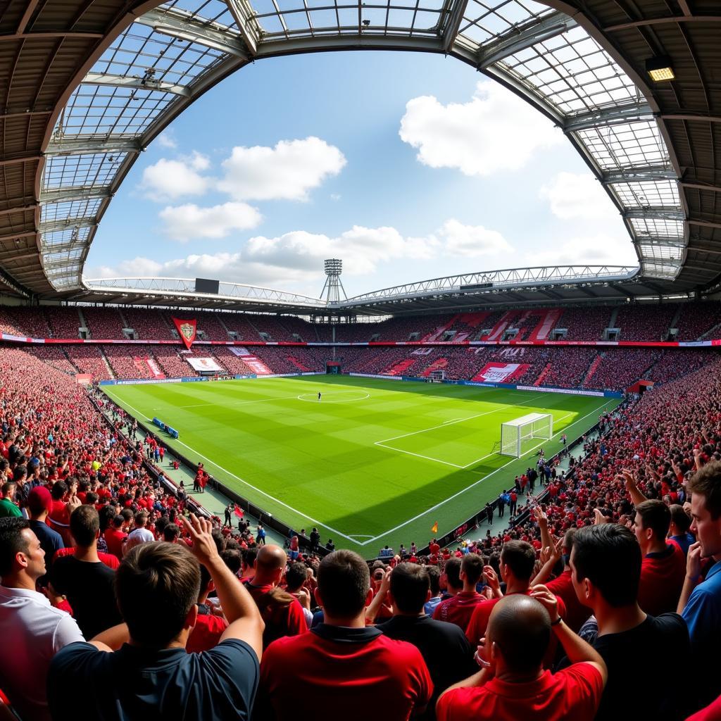 Fans von Leverkusen und Roma